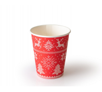 Стакан бумажный 250 мл. Зимние узоры