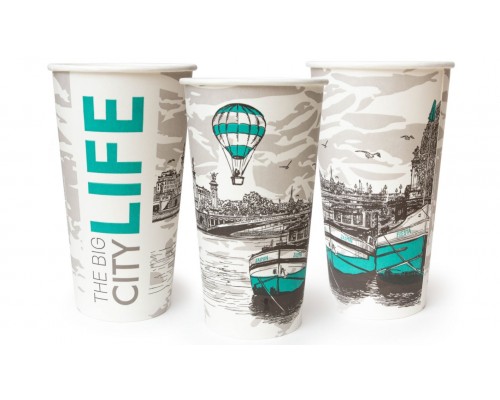 Стакан бумажный 500 мл. Big City Life
