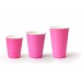 Стакан бумажный 400мл. Розовый