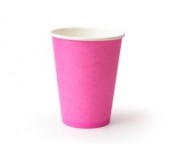 Стакан бумажный 250мл. Розовый