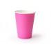 Стакан бумажный 400мл. Розовый