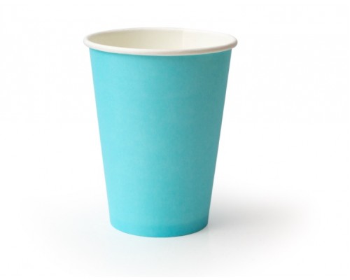Стакан бумажный 250мл. Бирюзовый